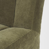 Mercana Wilkins Moss Olive Fabric Upholstered Dining Chair