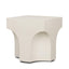 Mercana Bunda Square Sculptural Stone Finish Accent Table