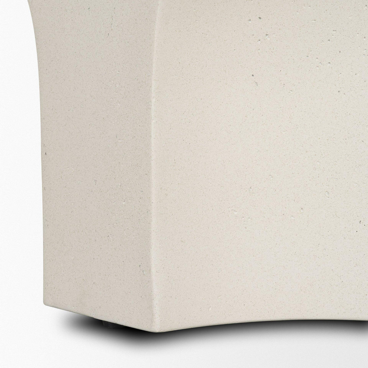 Mercana Bunda Square Sculptural Stone Finish Accent Table