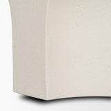 Mercana Bunda Square Sculptural Stone Finish Accent Table