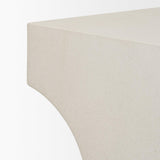 Mercana Bunda Square Sculptural Stone Finish Accent Table