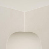 Mercana Bunda Square Sculptural Stone Finish Accent Table