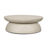 Mercana Mesa 48" Round Stone Finish Coffee Table