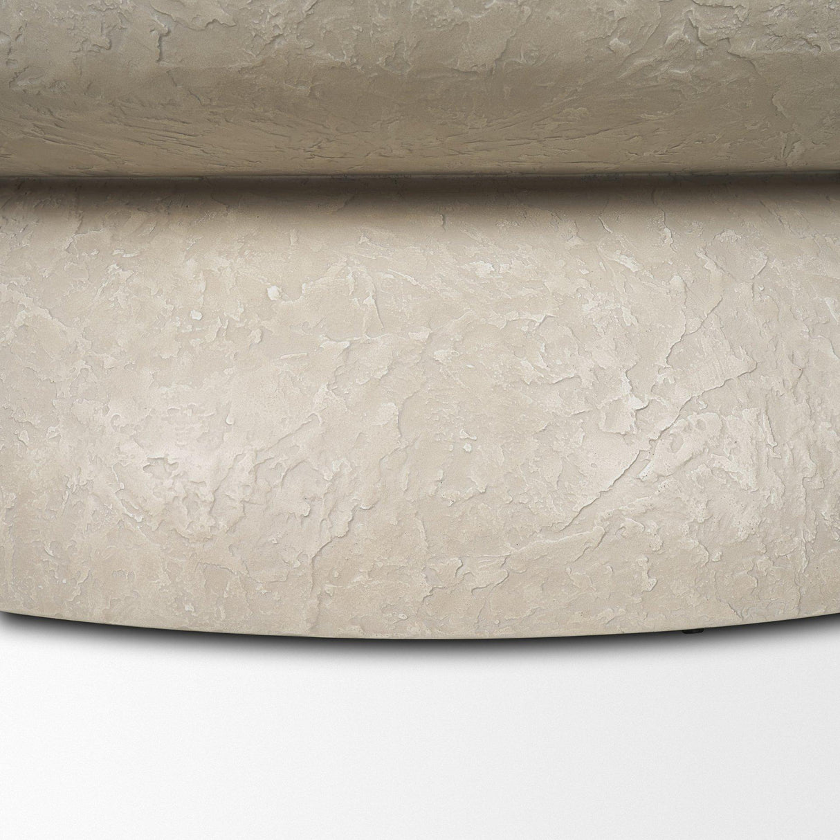 Mercana Mesa 48" Round Stone Finish Coffee Table