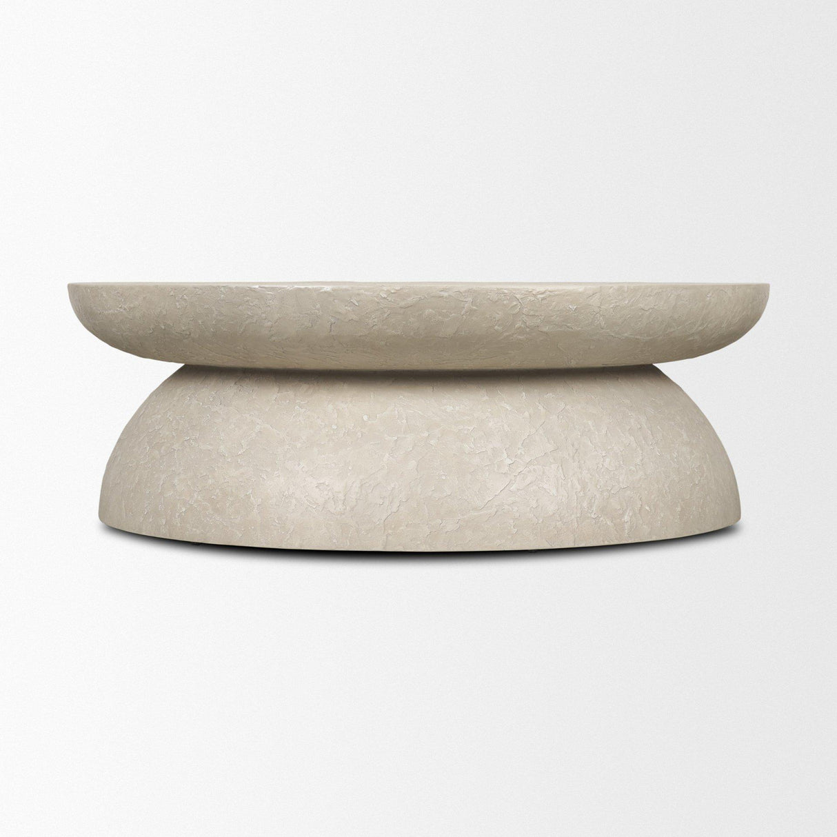 Mercana Mesa 48" Round Stone Finish Coffee Table