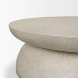 Mercana Mesa 48" Round Stone Finish Coffee Table