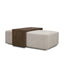 Mercana Trayden Gray Fabric w/ Brown Slider Top Coffee Table 55.0X 37.0X 46.0 (cm)