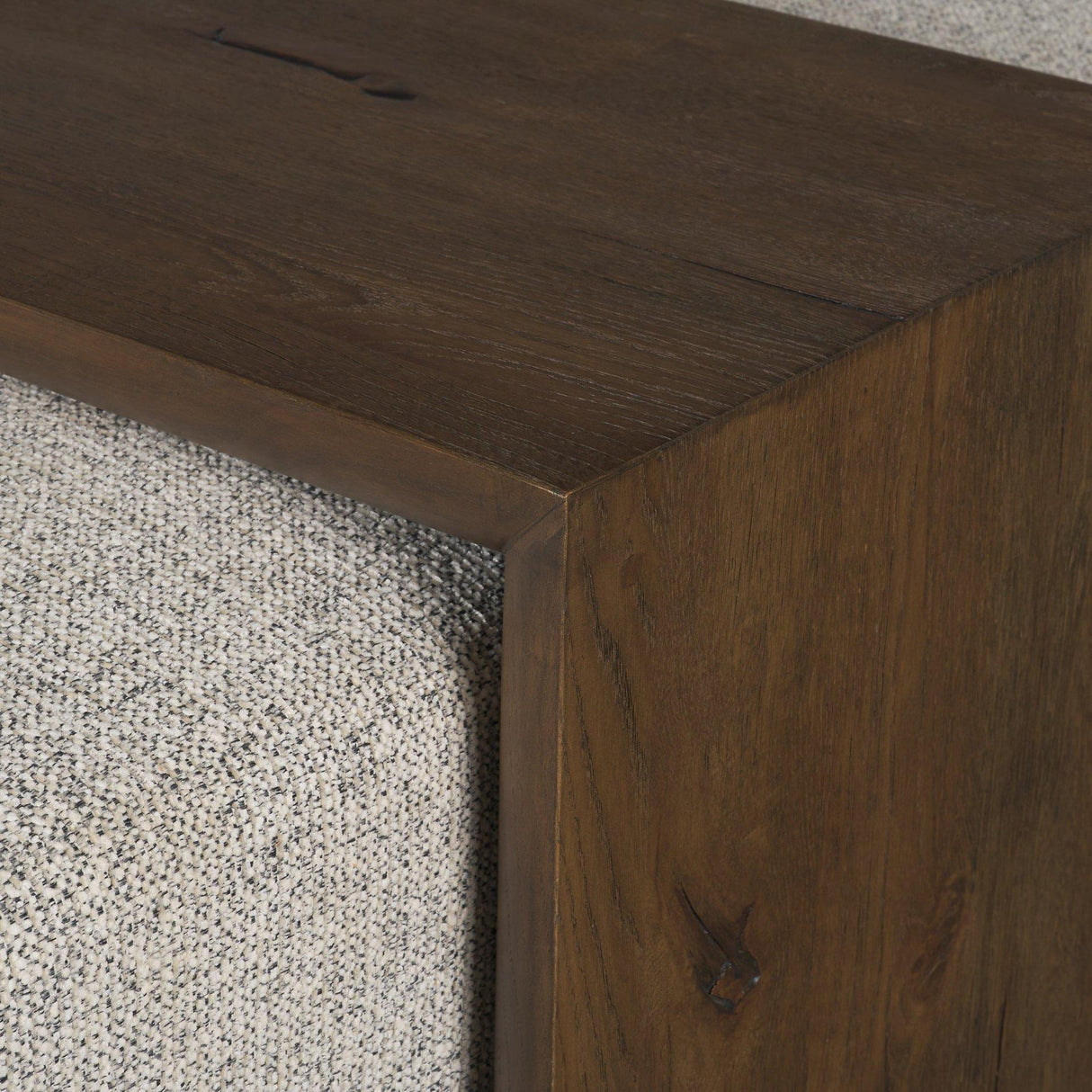 Mercana Trayden Gray Fabric w/ Brown Slider Top Coffee Table 55.0X 37.0X 46.0 (cm)