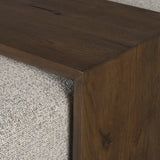 Mercana Trayden Gray Fabric w/ Brown Slider Top Coffee Table 55.0X 37.0X 46.0 (cm)