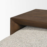 Mercana Trayden Gray Fabric w/ Brown Slider Top Coffee Table 55.0X 37.0X 46.0 (cm)