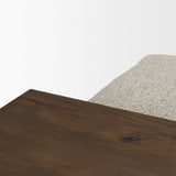 Mercana Trayden Gray Fabric w/ Brown Slider Top Coffee Table 55.0X 37.0X 46.0 (cm)