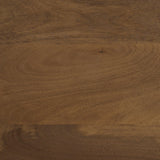 Mercana Trellyn 48" Dark Brown Wood w/ Carved Woven Base Square Coffee Table