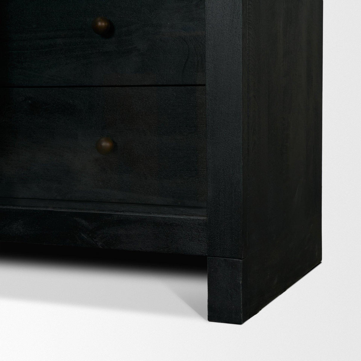 Mercana Suri Black Wood W/Glass Doors Arched Curio Cabinet