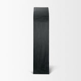 Mercana Suri Black Wood W/Glass Doors Arched Curio Cabinet