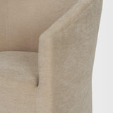Mercana Sondra Beige Performance Fabric Upholstered Club Dining Chair