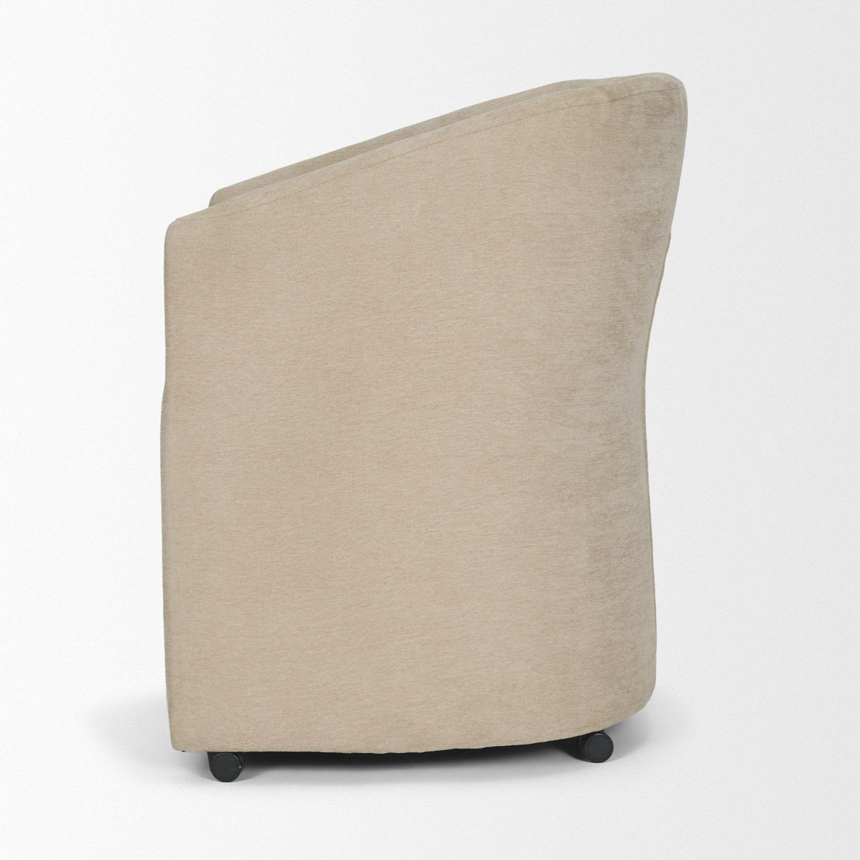 Mercana Sondra Beige Performance Fabric Upholstered Club Dining Chair