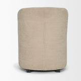 Mercana Sondra Beige Performance Fabric Upholstered Club Dining Chair