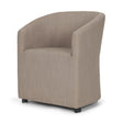 Mercana Sondra Gray Performance Fabric Upholstered Club Dining Chair
