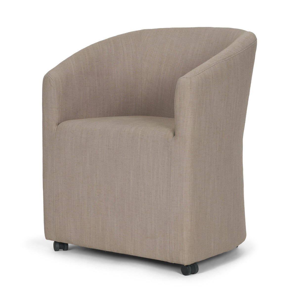 Mercana Sondra Gray Performance Fabric Upholstered Club Dining Chair
