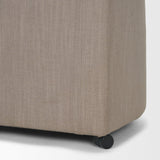 Mercana Sondra Gray Performance Fabric Upholstered Club Dining Chair