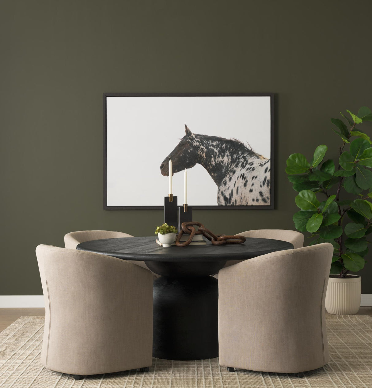 Mercana Sondra Gray Performance Fabric Upholstered Club Dining Chair