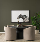 Mercana Sondra Gray Performance Fabric Upholstered Club Dining Chair