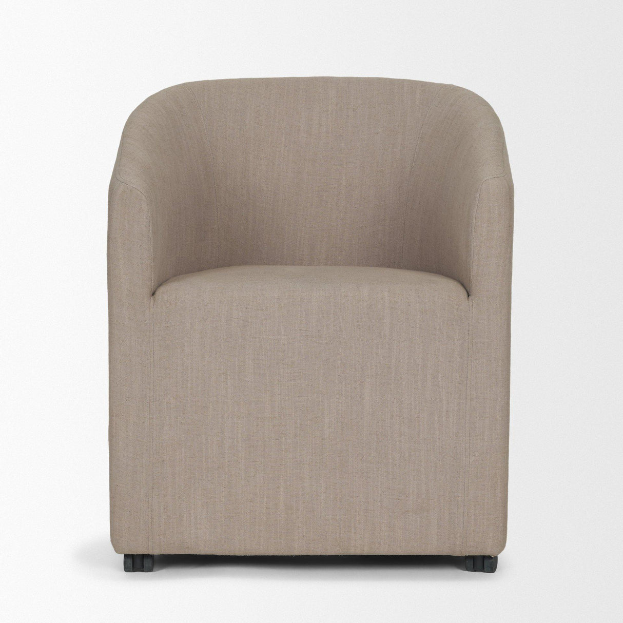 Mercana Sondra Gray Performance Fabric Upholstered Club Dining Chair