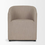 Mercana Sondra Gray Performance Fabric Upholstered Club Dining Chair