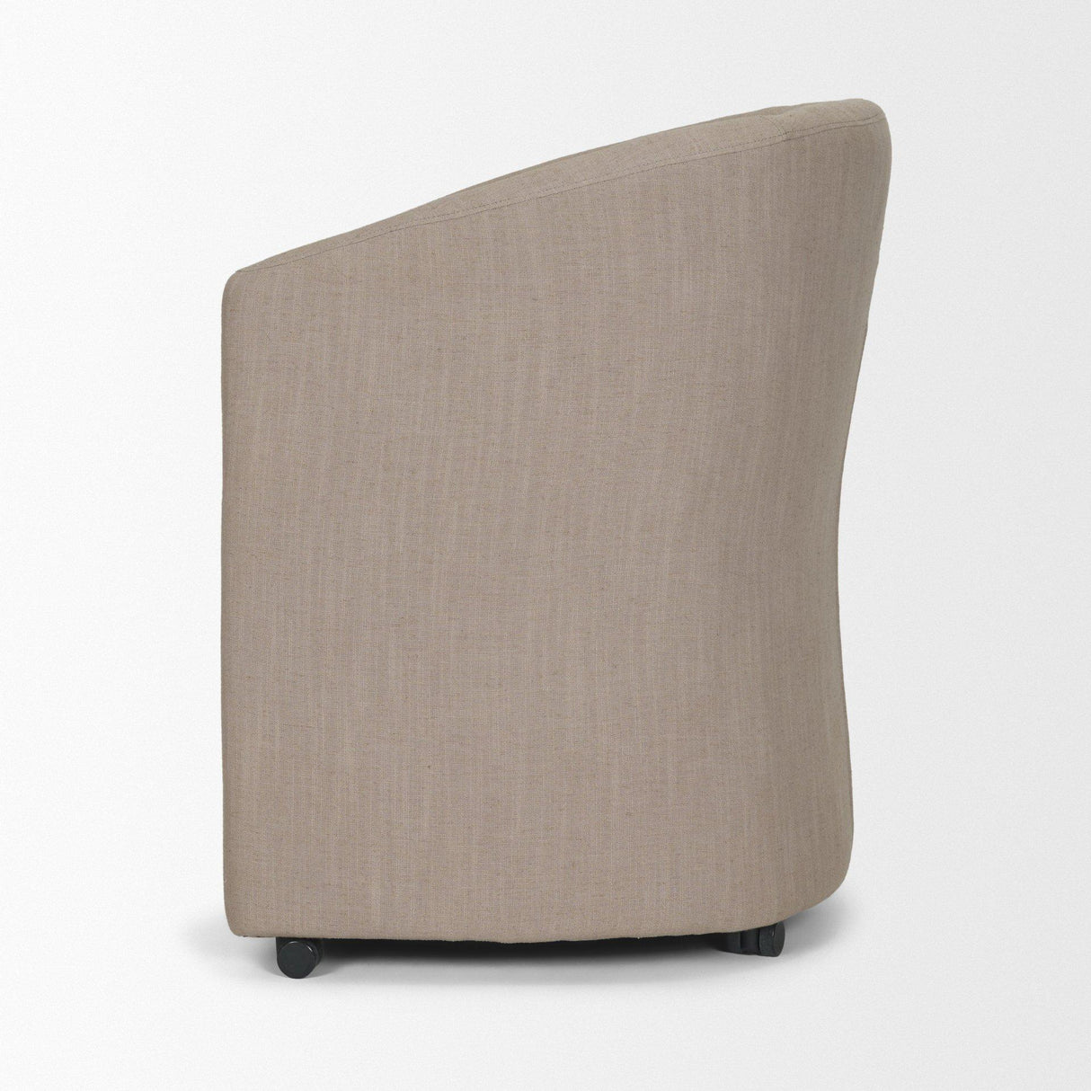 Mercana Sondra Gray Performance Fabric Upholstered Club Dining Chair