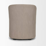Mercana Sondra Gray Performance Fabric Upholstered Club Dining Chair