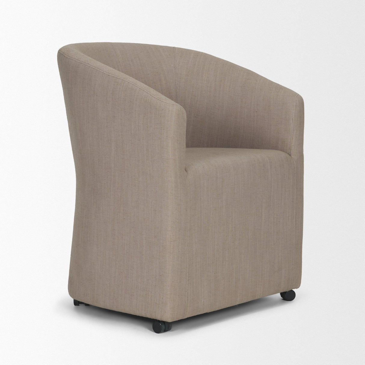Mercana Sondra Gray Performance Fabric Upholstered Club Dining Chair