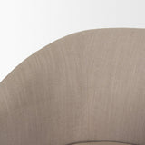 Mercana Sondra Gray Performance Fabric Upholstered Club Dining Chair