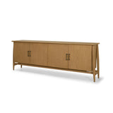 Mercana Hollis Warm Brown Wood 4-Door Closed Sideboard