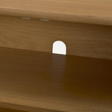 Mercana Hollis Warm Brown Wood 4-Door Closed Sideboard