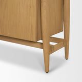 Mercana Hollis Warm Brown Wood 4-Door Closed Sideboard