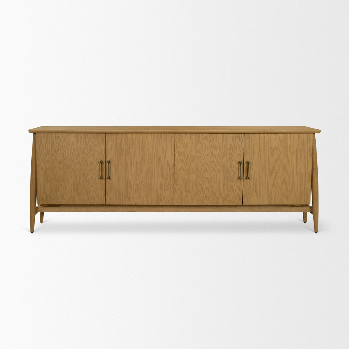Mercana Hollis Warm Brown Wood 4-Door Closed Sideboard