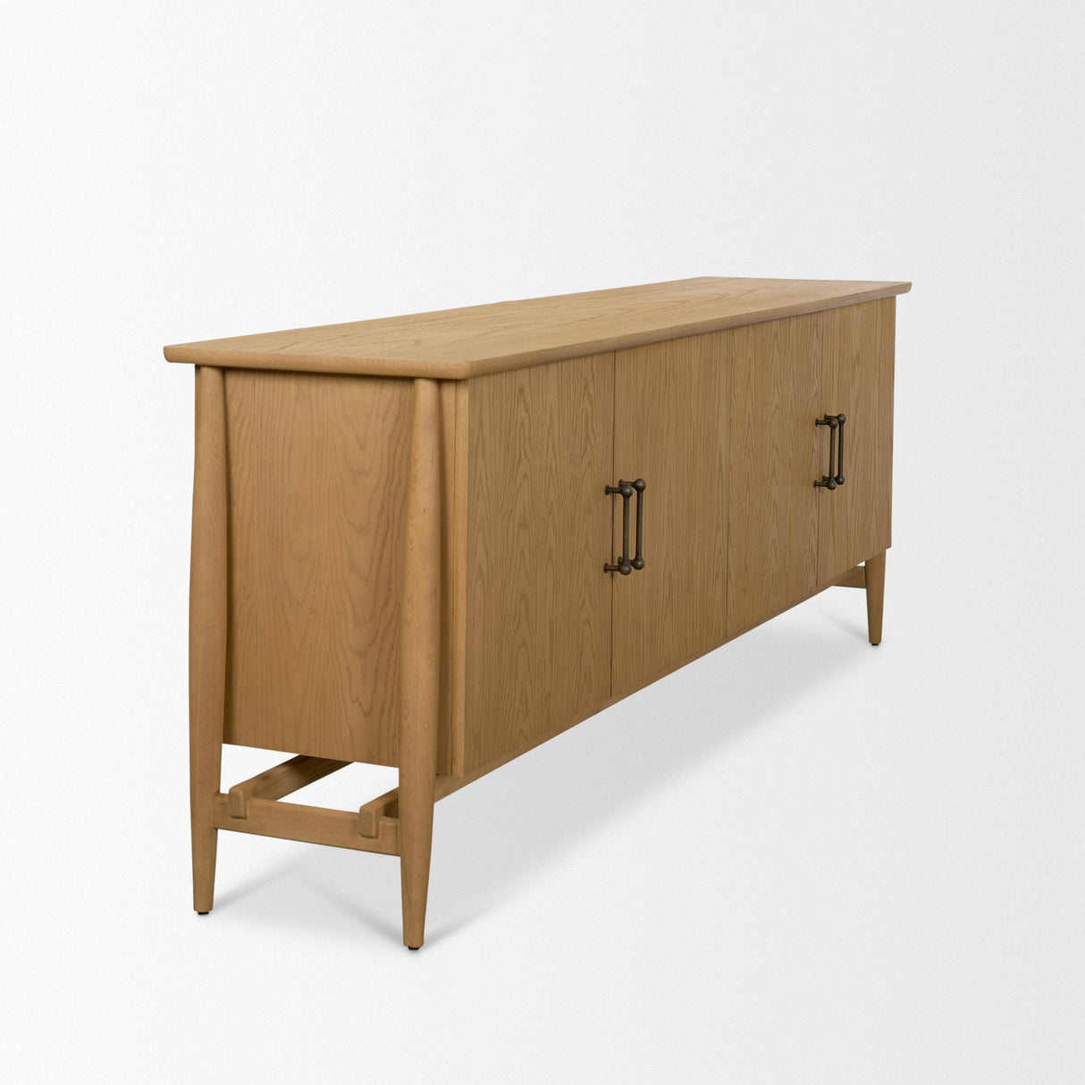 Mercana Hollis Warm Brown Wood 4-Door Closed Sideboard
