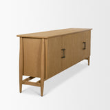 Mercana Hollis Warm Brown Wood 4-Door Closed Sideboard