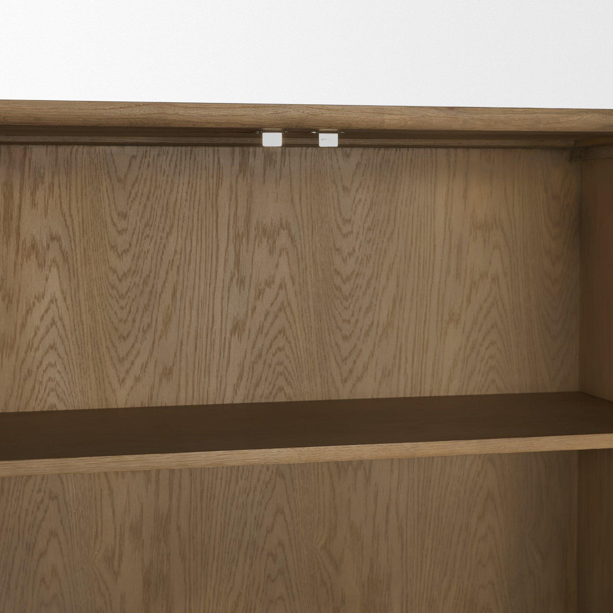Mercana Hollis Gray-Brown Wood Curio Cabinet