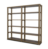 Mercana Alden Medium Brown Wood Open Shelving Unit