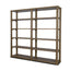 Mercana Alden Medium Brown Wood Open Shelving Unit