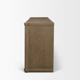 Mercana Alden Medium Brown Wood 4-Door Closed Sideboard
