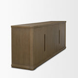 Mercana Alden Medium Brown Wood 4-Door Closed Sideboard