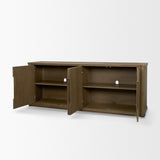 Mercana Alden Medium Brown Wood 4-Door Closed Sideboard