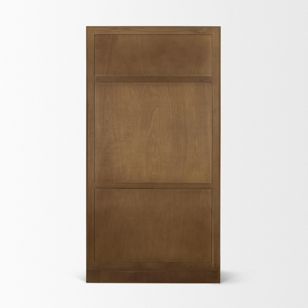 Mercana Henry Dark & Light Brown Oak Wood w/ Glass Doors Curio Cabinet