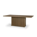 Mercana Alden 84" Rectangular Medium Brown Wood Dining Table