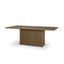 Mercana Alden 84" Rectangular Medium Brown Wood Dining Table