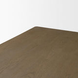 Mercana Alden 84" Rectangular Medium Brown Wood Dining Table
