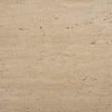 Mercana Milos Travertine Top w/ Light Brown Oak Wood Coffee Table