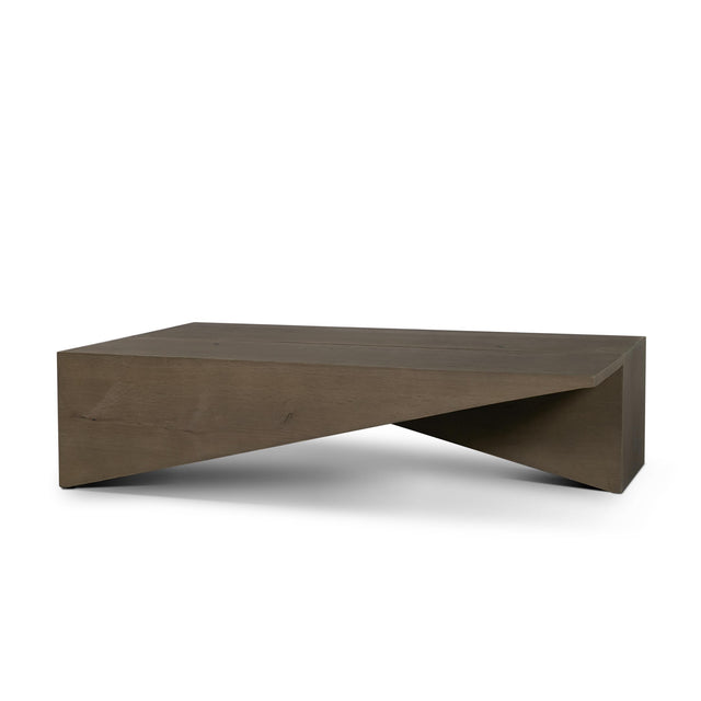 Mercana West Mid-Brown Oak Wood Rectangular Coffee Table
